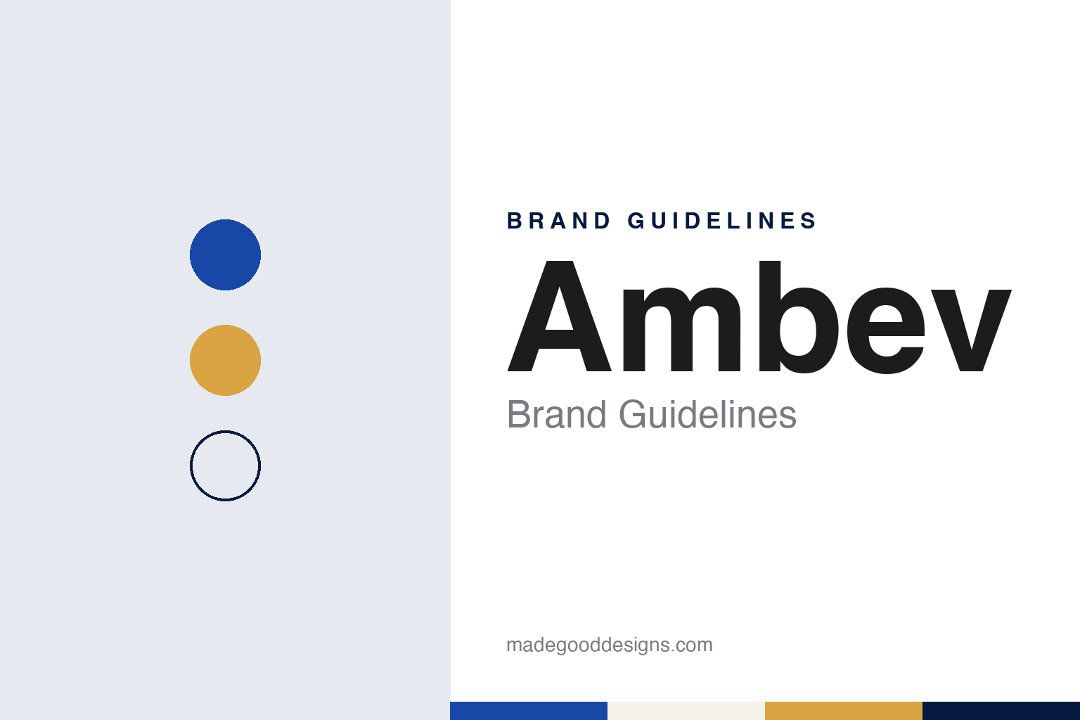 Ambev Brand Guidelines: Two Rival Brewers, One Name and a Lower-Case Mark
