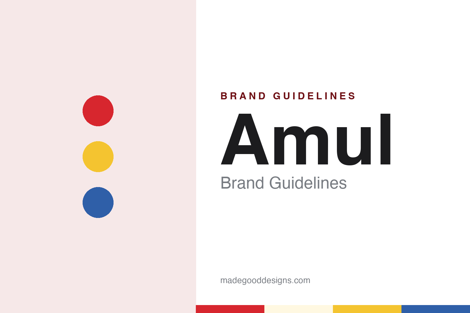 Amul brand guidelines — abstract colour discs and material texture (original homage; not a Amul product or logo)