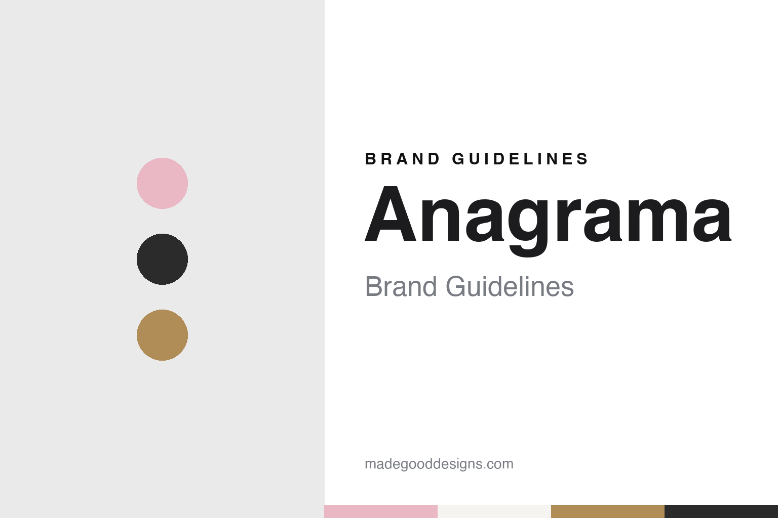 Anagrama Brand Guidelines: A Monterrey Studio Set Up in 2009 and Named After a Word Game