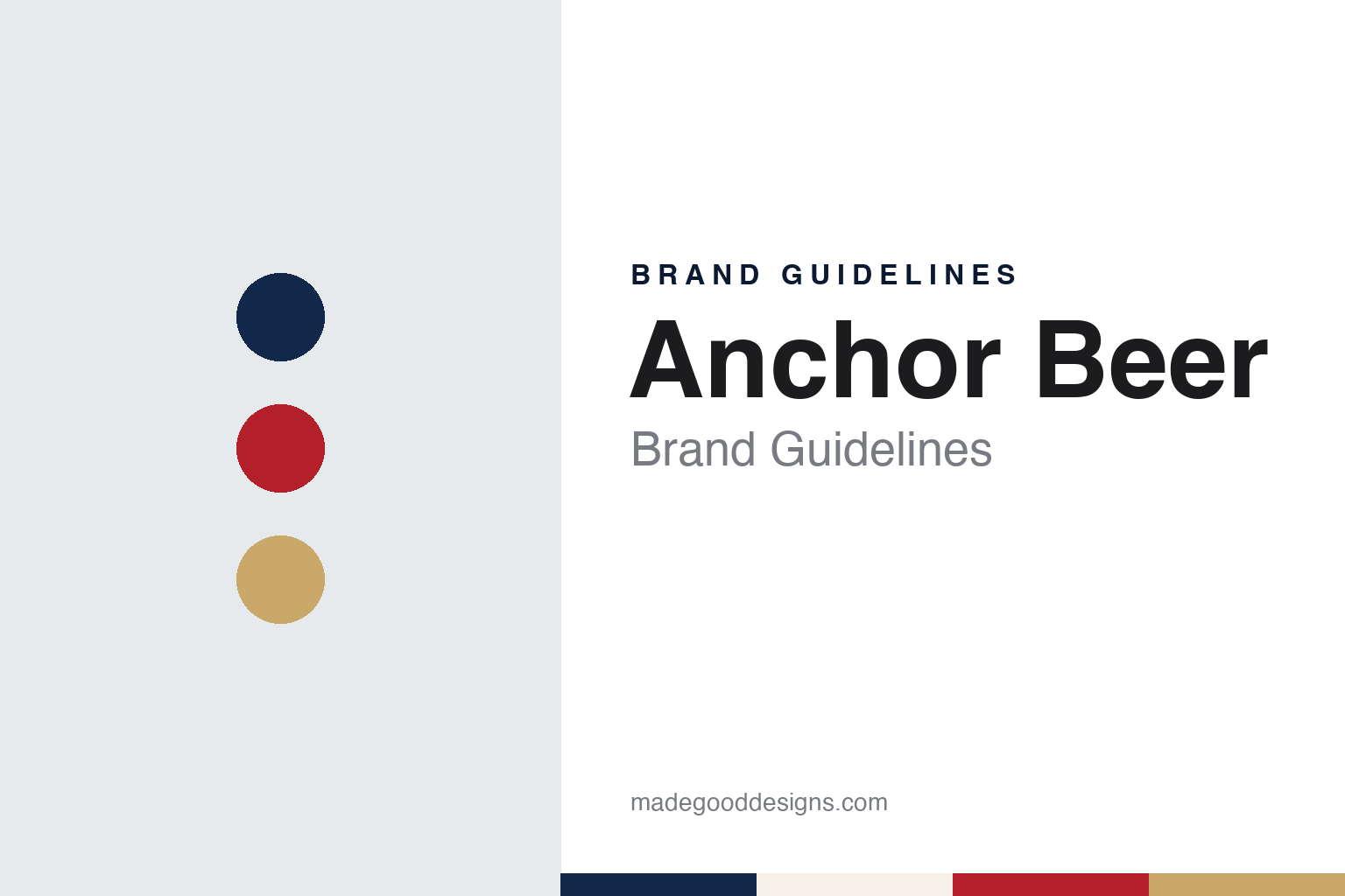Anchor Beer brand guidelines — abstract colour discs and material texture (original homage; not a Anchor Beer product or logo)