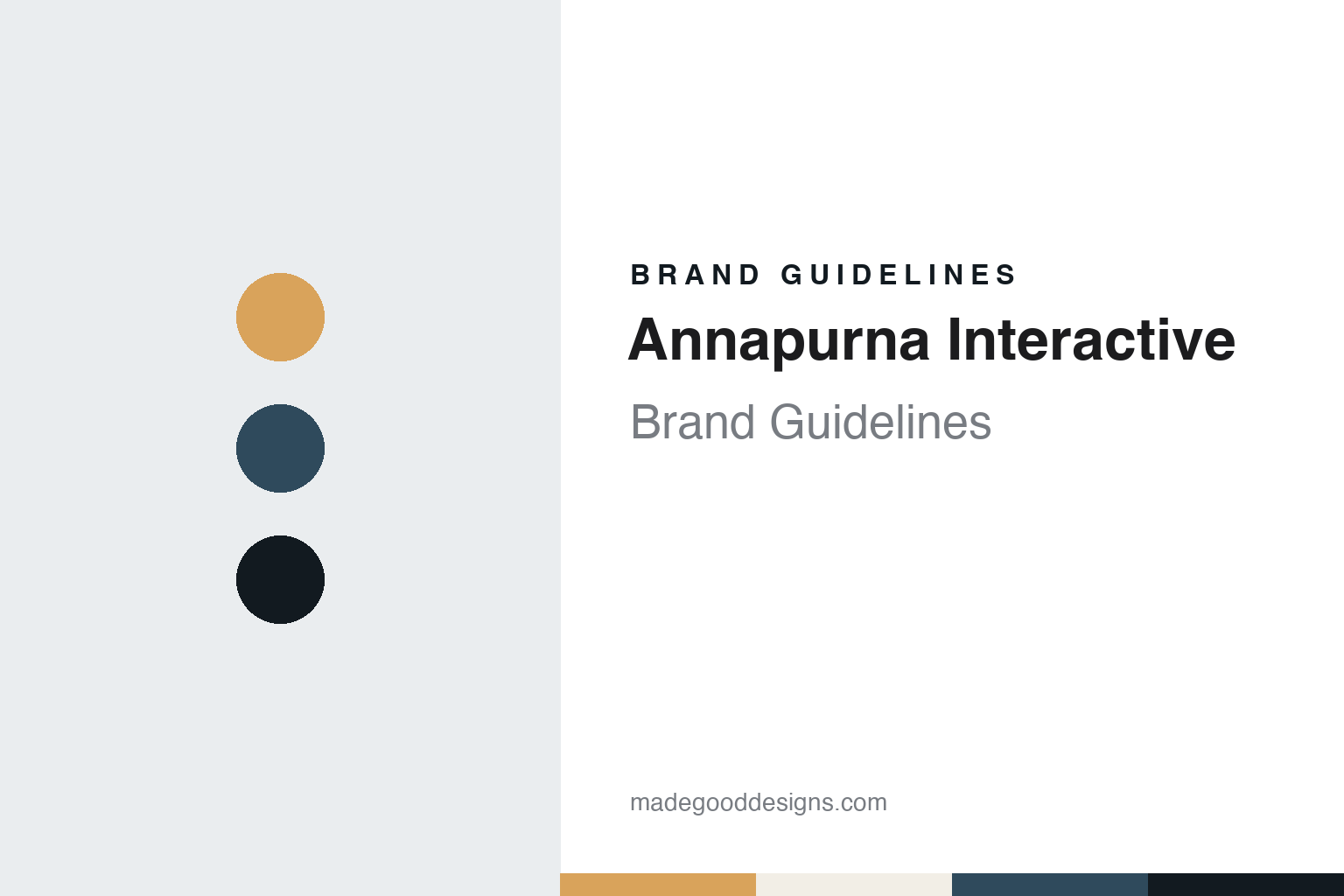 Annapurna Interactive Brand Guidelines: Annapurna Pictures’ 2016 Games Division in Los Angeles