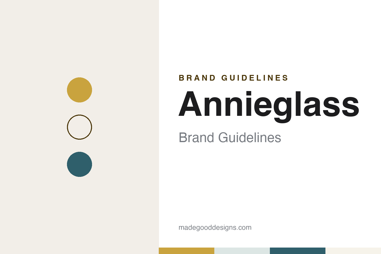 Annieglass Brand Guidelines: The Gold-Rimmed Glass Studio of Watsonville, California
