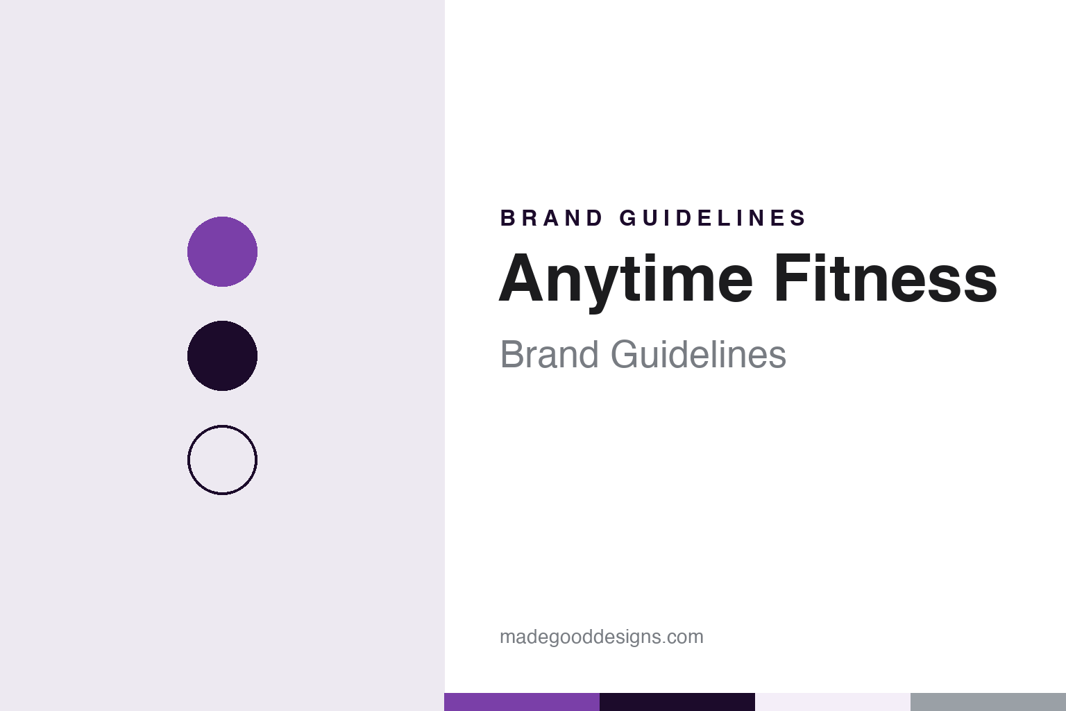 Anytime Fitness brand guidelines — abstract colour discs and material texture (original homage; not a Anytime Fitness product or logo)