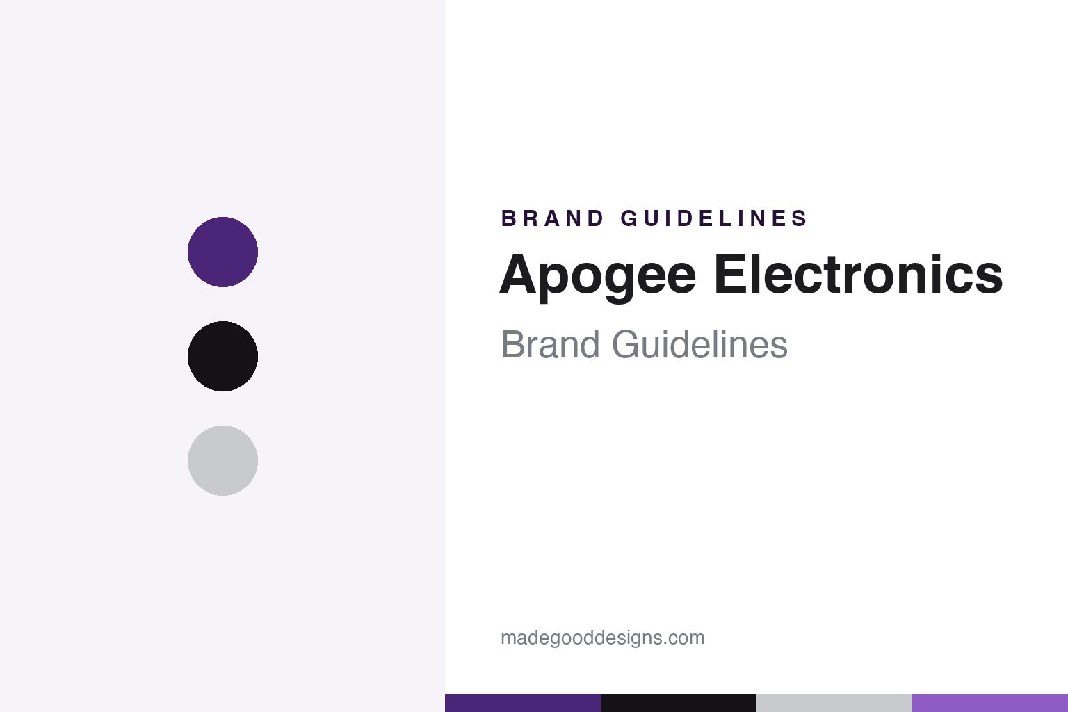 Apogee Electronics brand guidelines — abstract colour discs and material texture (original homage; not a Apogee Electronics product or logo)