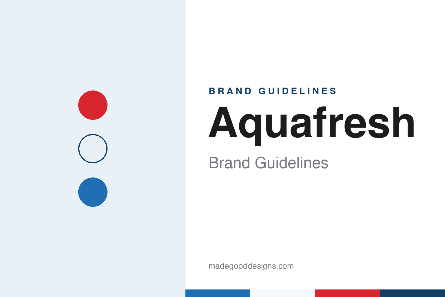 Aquafresh brand guidelines — abstract colour discs and material texture (original homage; not a Aquafresh product or logo)