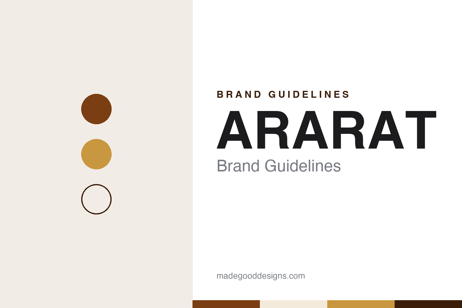 ARARAT brand guidelines — abstract colour discs and material texture (original homage; not a ARARAT product or logo)