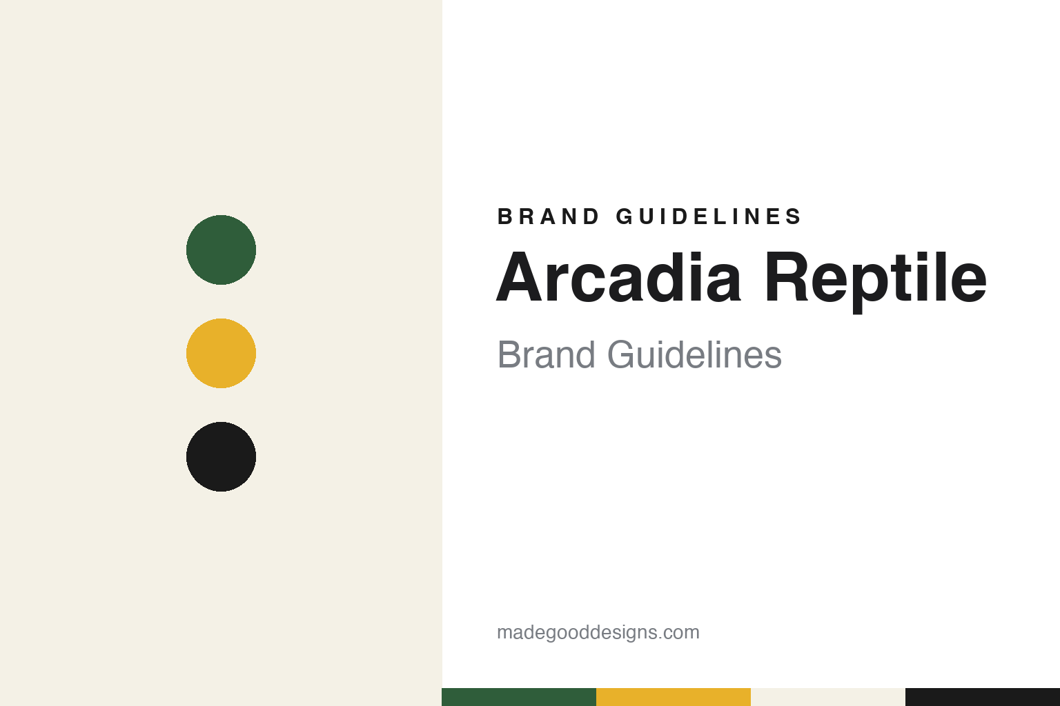 Arcadia Reptile brand guidelines — abstract colour discs and material texture (original homage; not a Arcadia Reptile product or logo)
