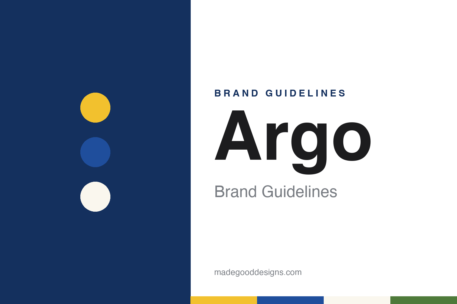 Argo Brand Guidelines: A Corn Starch From Nebraska, a Town Named for a Plant and a Yellow Canister