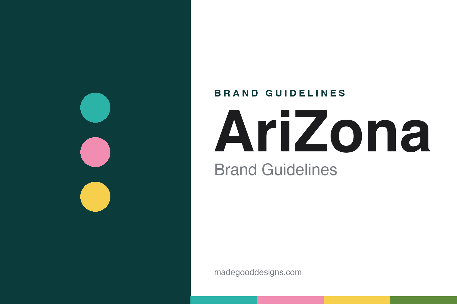 AriZona brand guidelines — abstract colour discs and material texture (original homage; not a AriZona product or logo)