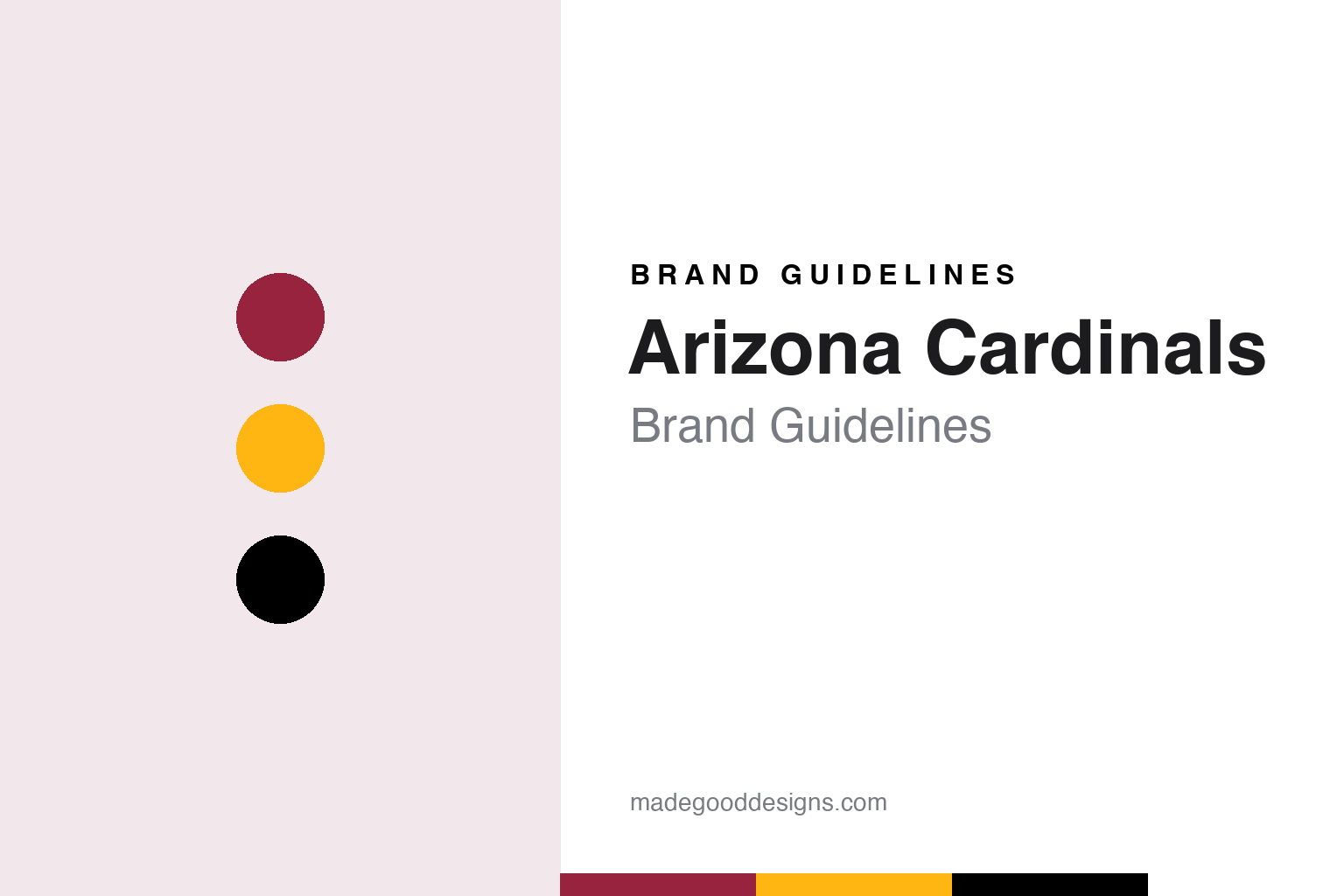 Arizona Cardinals brand guidelines — abstract colour discs and material texture (original homage; not a Arizona Cardinals product or logo)