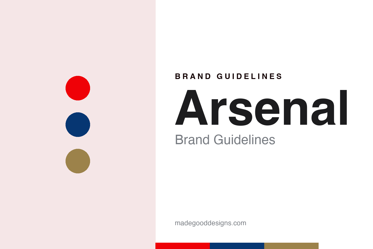 Arsenal brand guidelines — abstract colour discs and material texture (original homage; not a Arsenal product or logo)