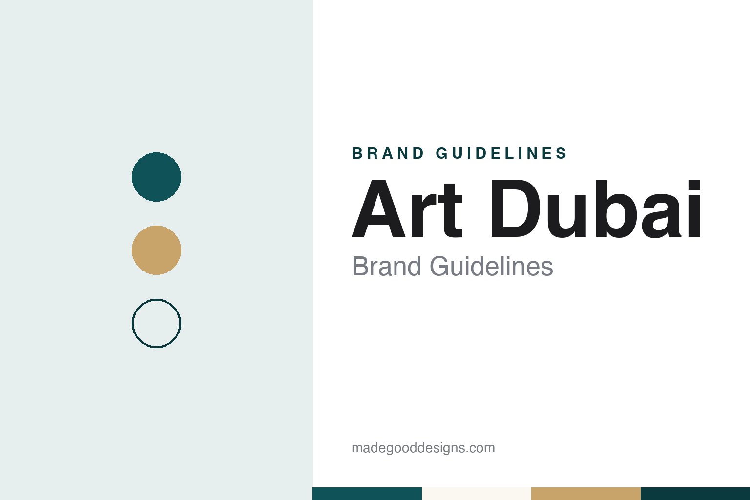 Art Dubai Brand Guidelines: The 2007 Gulf Art Fair, Madinat Jumeirah and a City Name