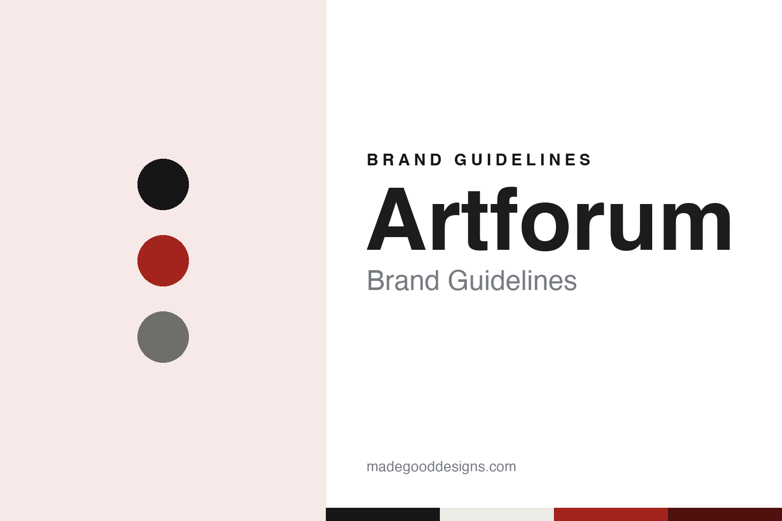 Artforum Brand Guidelines: A Square Art Magazine From San Francisco