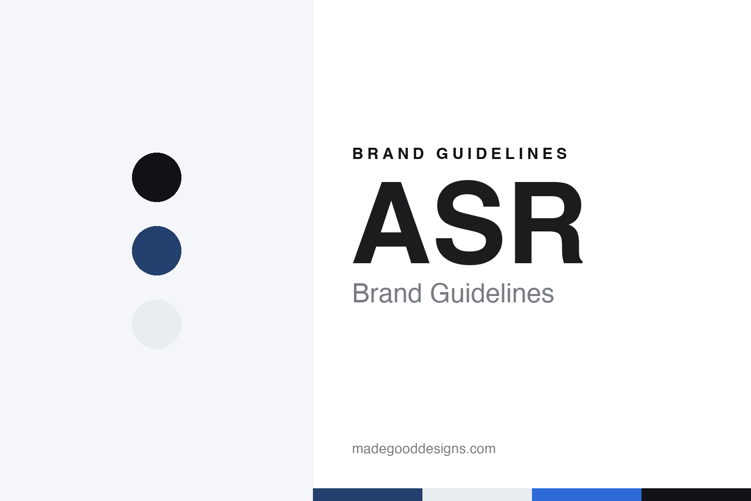 ASR brand guidelines — abstract colour discs and material texture (original homage; not a ASR product or logo)