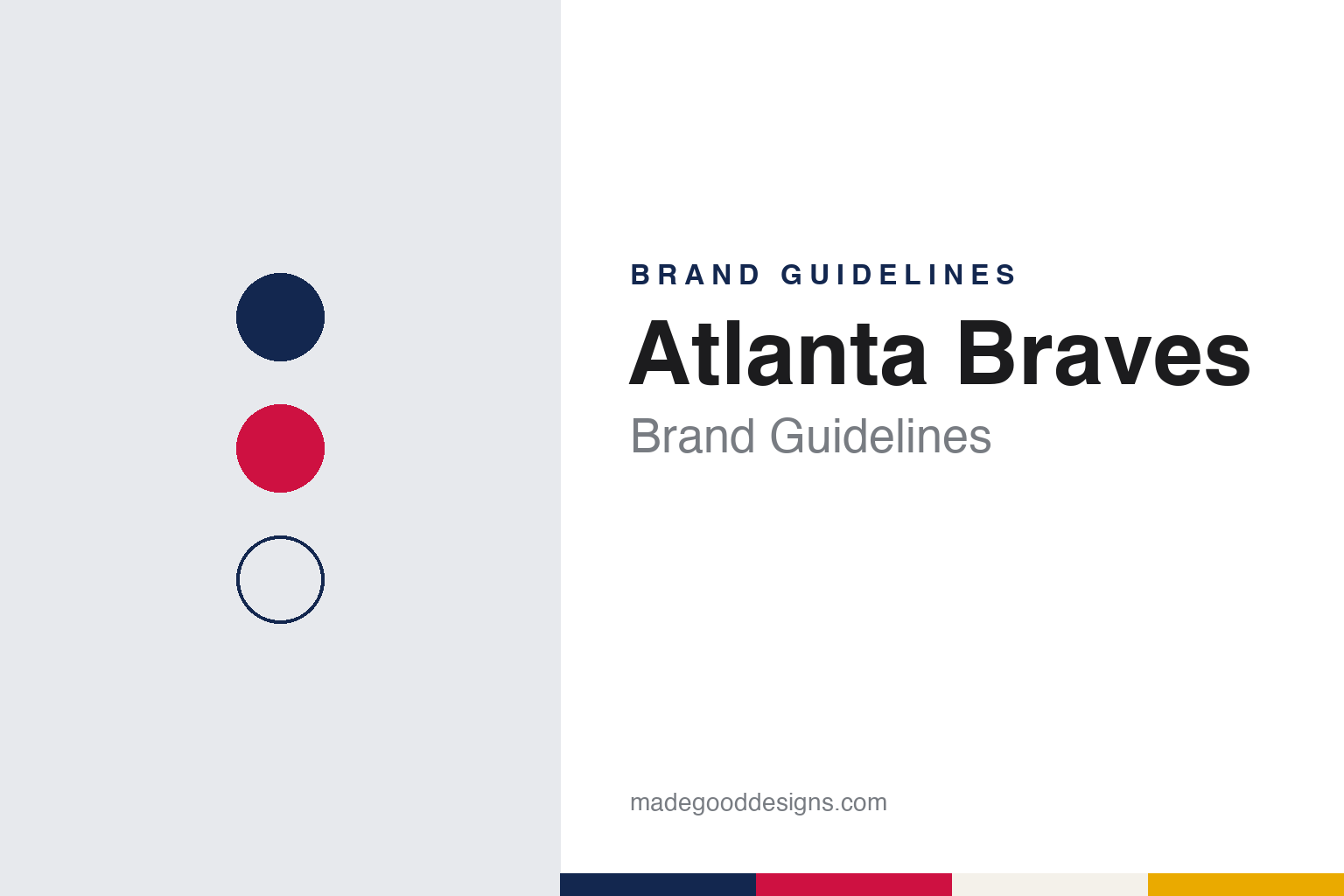 Atlanta Braves Brand Guidelines: Red Stockings to Braves, Three Cities and a 1987 Script