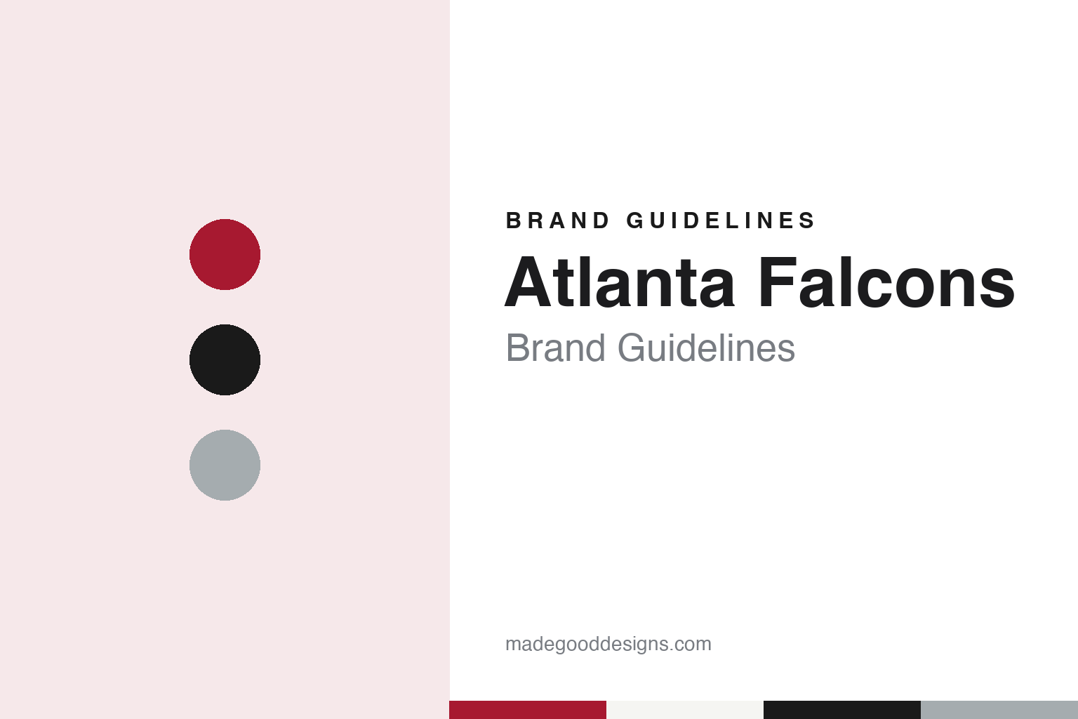 Atlanta Falcons brand guidelines — abstract colour discs and material texture (original homage; not a Atlanta Falcons product or logo)