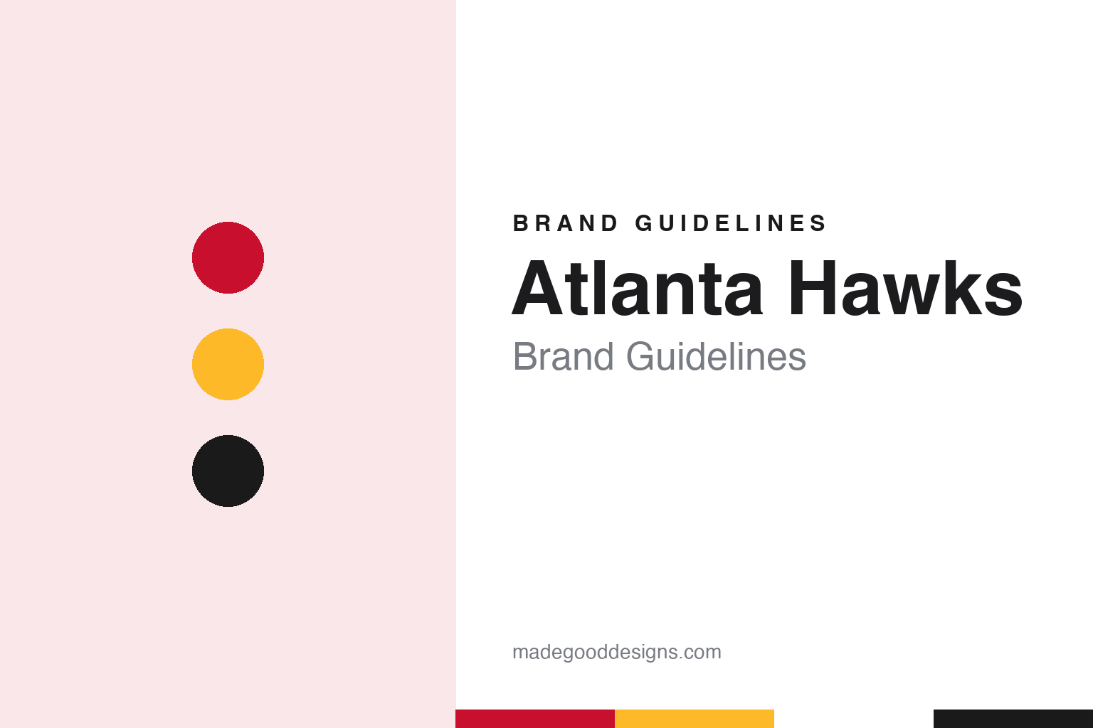 Atlanta Hawks brand guidelines — abstract colour discs and material texture (original homage; not a Atlanta Hawks product or logo)