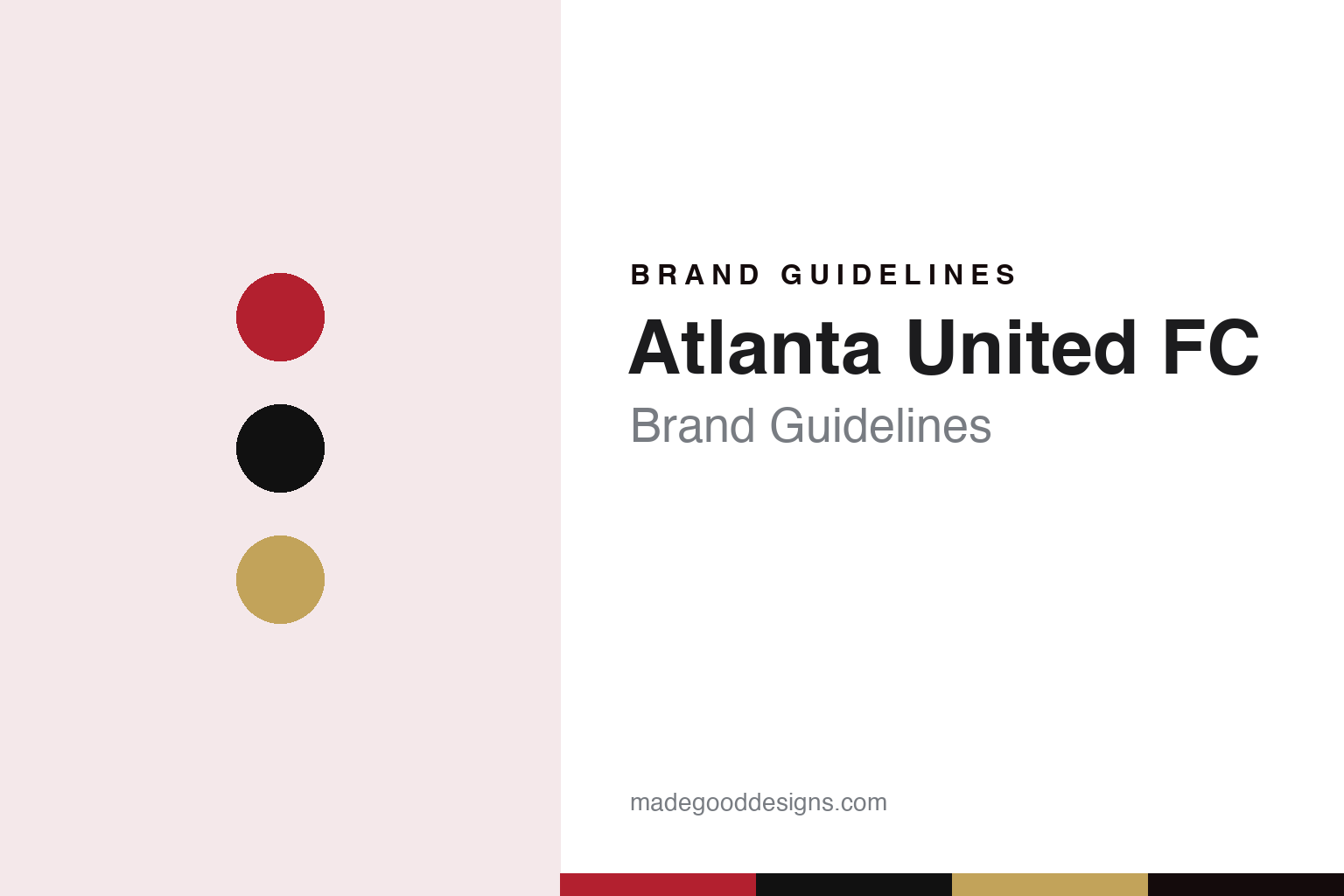 Atlanta United FC Brand Guidelines: Five Stripes, a Circled A and the Golden Spike