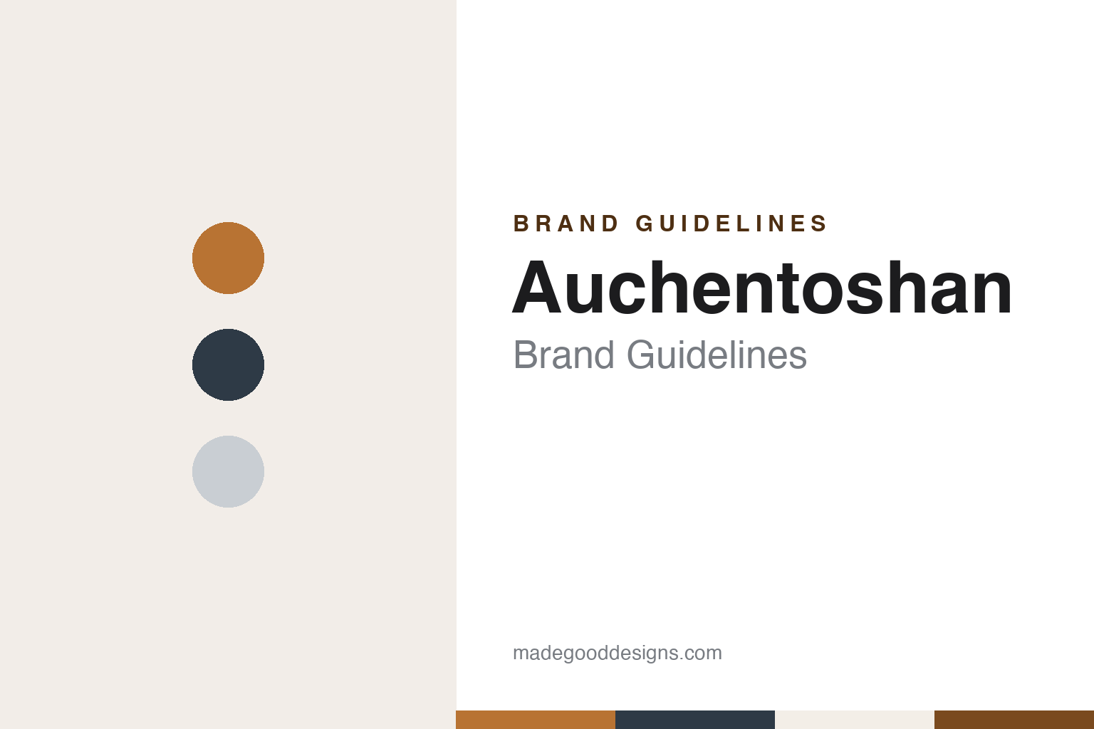Auchentoshan brand guidelines — abstract colour discs and material texture (original homage; not a Auchentoshan product or logo)
