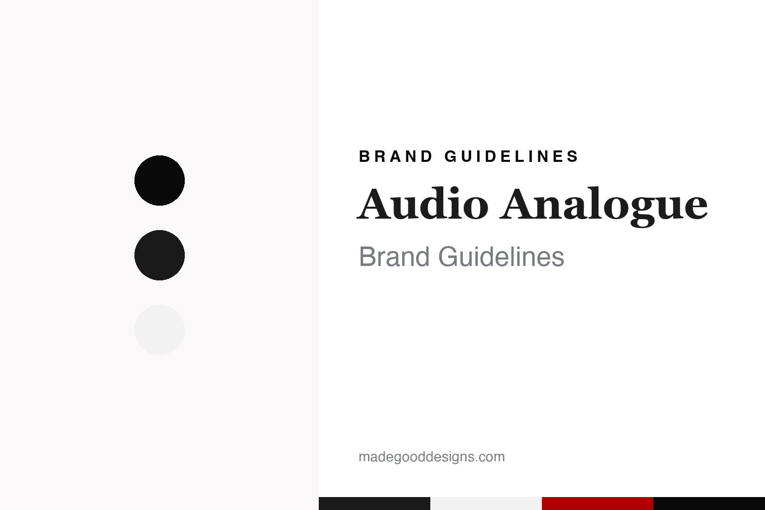 Audio Analogue Brand Guidelines: Tuscany’s Composer-Named Amplifiers