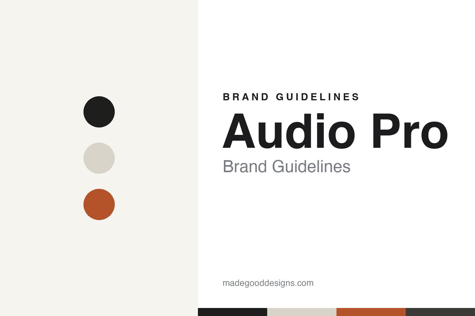 Audio Pro brand guidelines — abstract colour discs and material texture (original homage; not a Audio Pro product or logo)