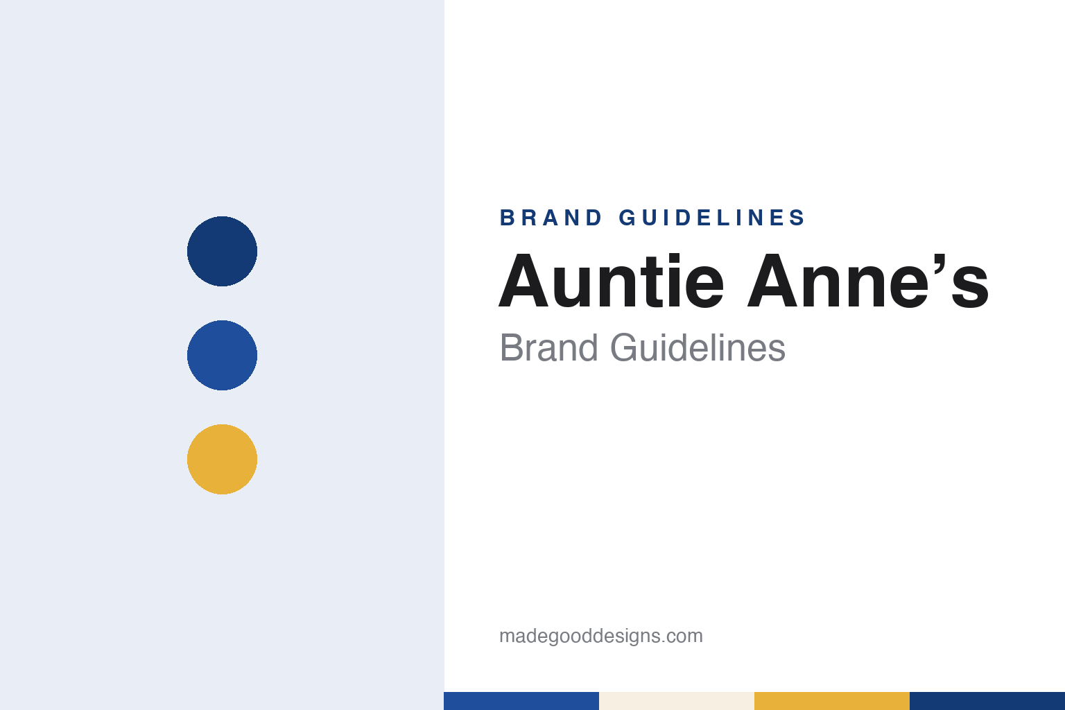 Auntie Anne’s Brand Guidelines: A Downingtown Market Stand, a Halo and a Twist