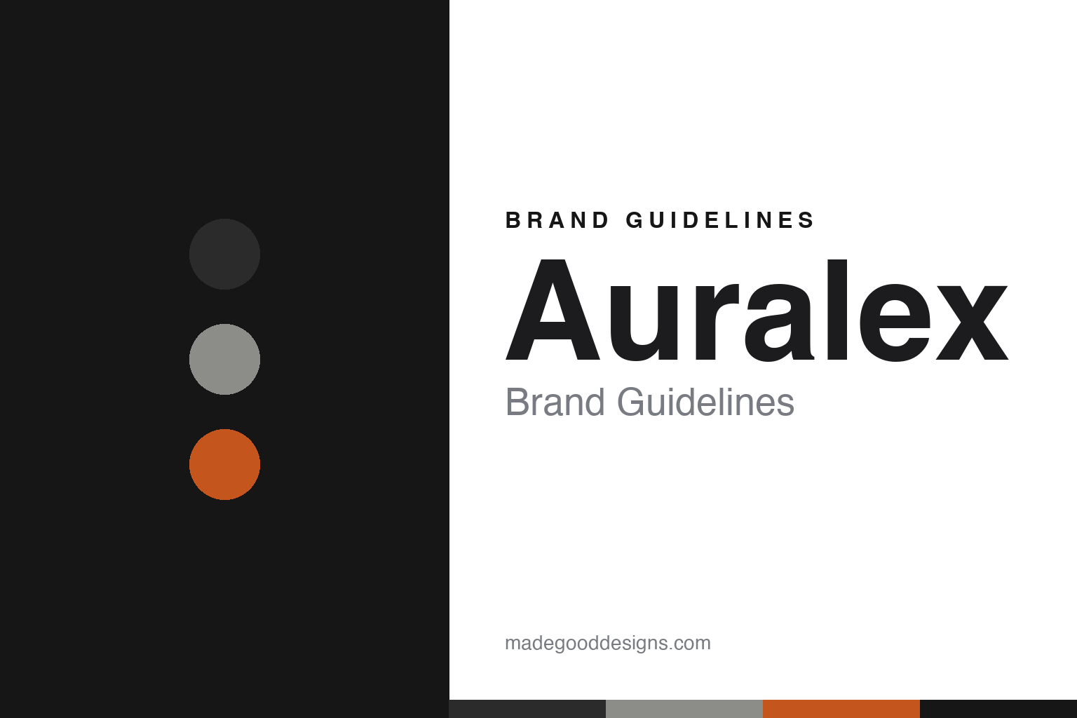 Auralex brand guidelines — abstract colour discs and material texture (original homage; not a Auralex product or logo)