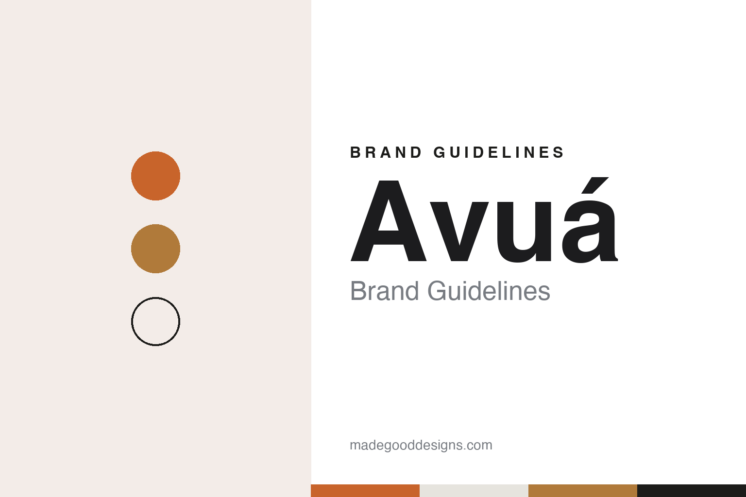 Avuá Brand Guidelines: New York’s Single-Farm Cachaça in a Niemeyer-Inspired Bottle
