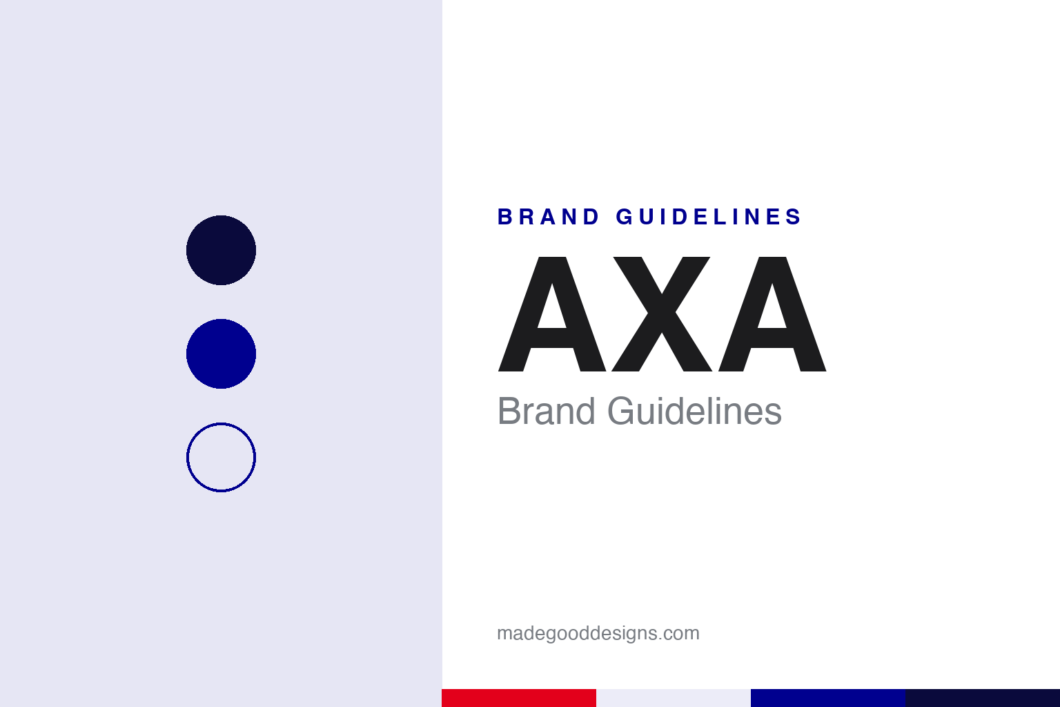 AXA brand guidelines — abstract colour discs and material texture (original homage; not a AXA product or logo)