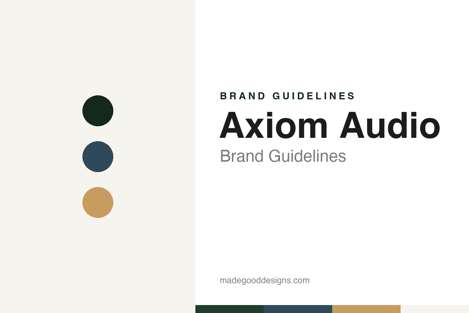 Axiom Audio Brand Guidelines: The Muskoka Speaker Factory That Sells Direct