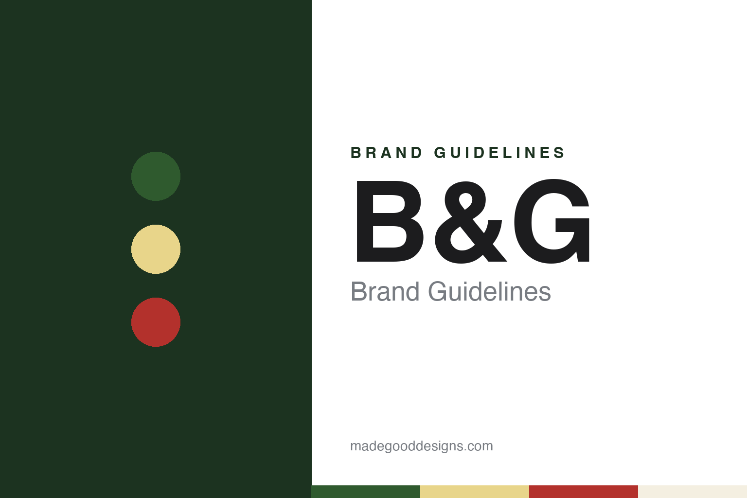 B&G Brand Guidelines: Bloch & Guggenheimer Pickles, Manhattan 1889