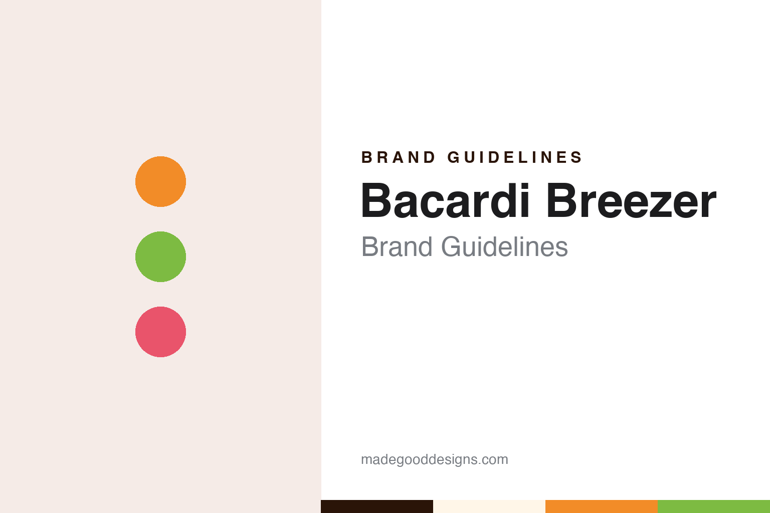 Bacardi Breezer Brand Guidelines: The 1990 Rum Cooler That Lost Its Bat