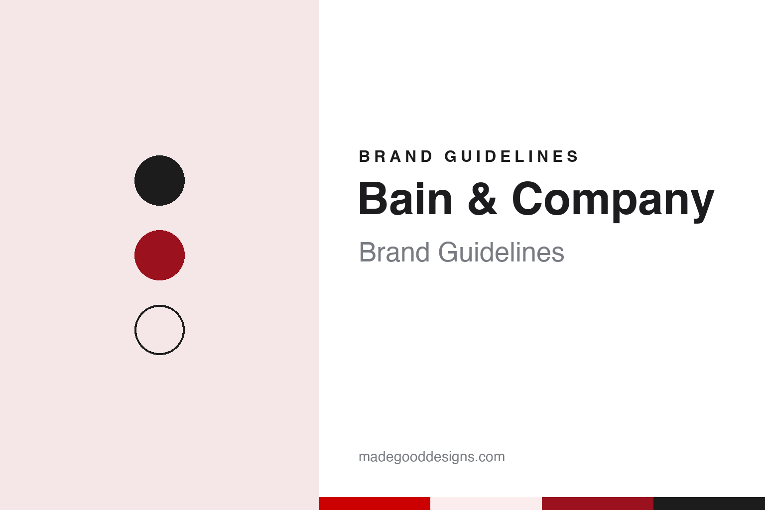 Bain & Company Brand Guidelines: A Blue Team, Beacon Hill & a Surname
