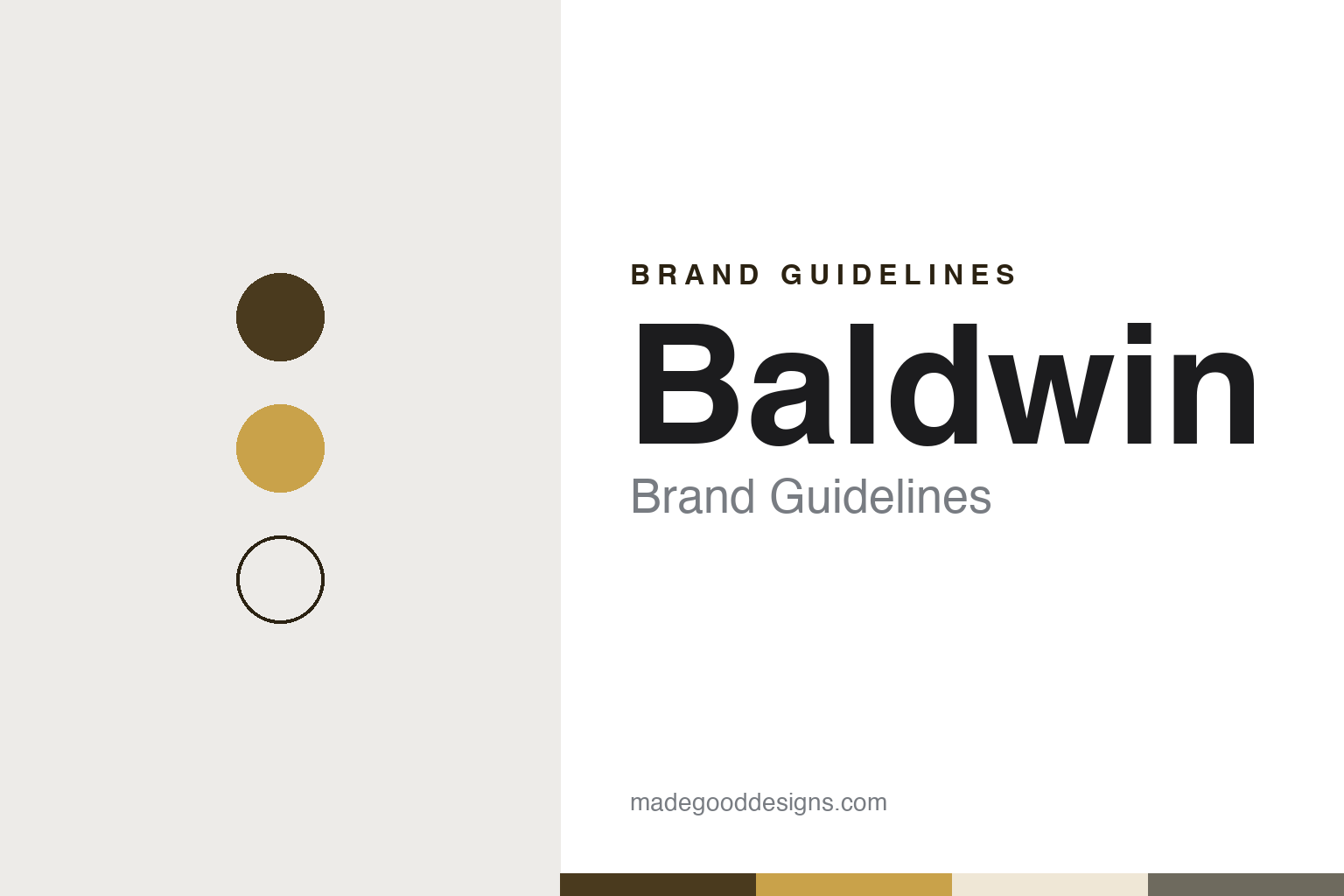 Baldwin brand guidelines — abstract colour discs and material texture (original homage; not a Baldwin product or logo)