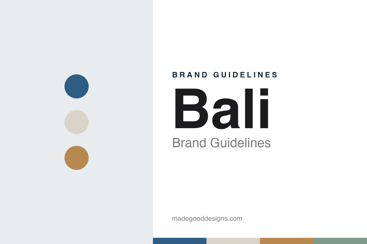 Bali Brand Guidelines: The Mini Blind Name From Carey-McFall