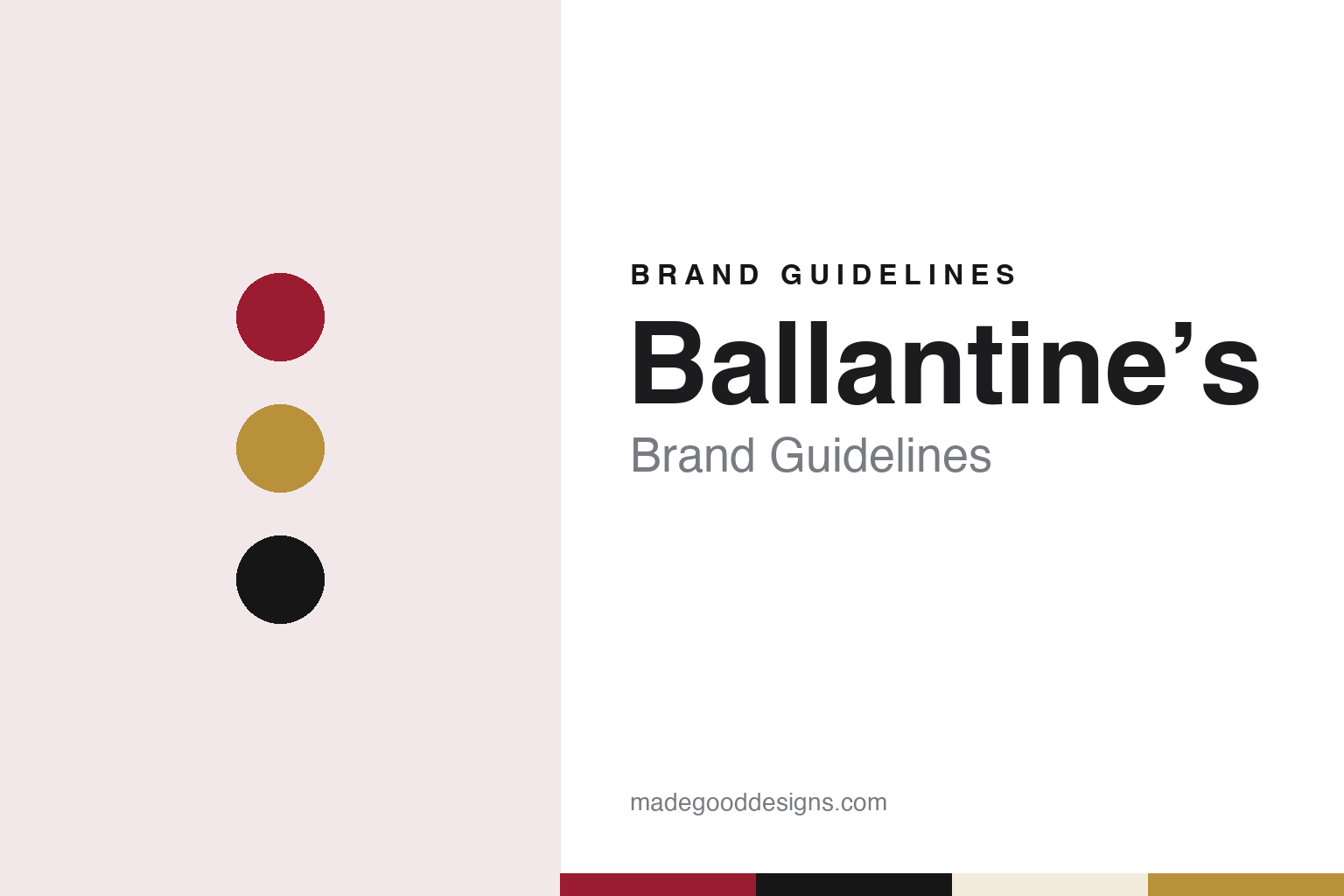 Ballantine’s brand guidelines — abstract colour discs and material texture (original homage; not a Ballantine’s product or logo)