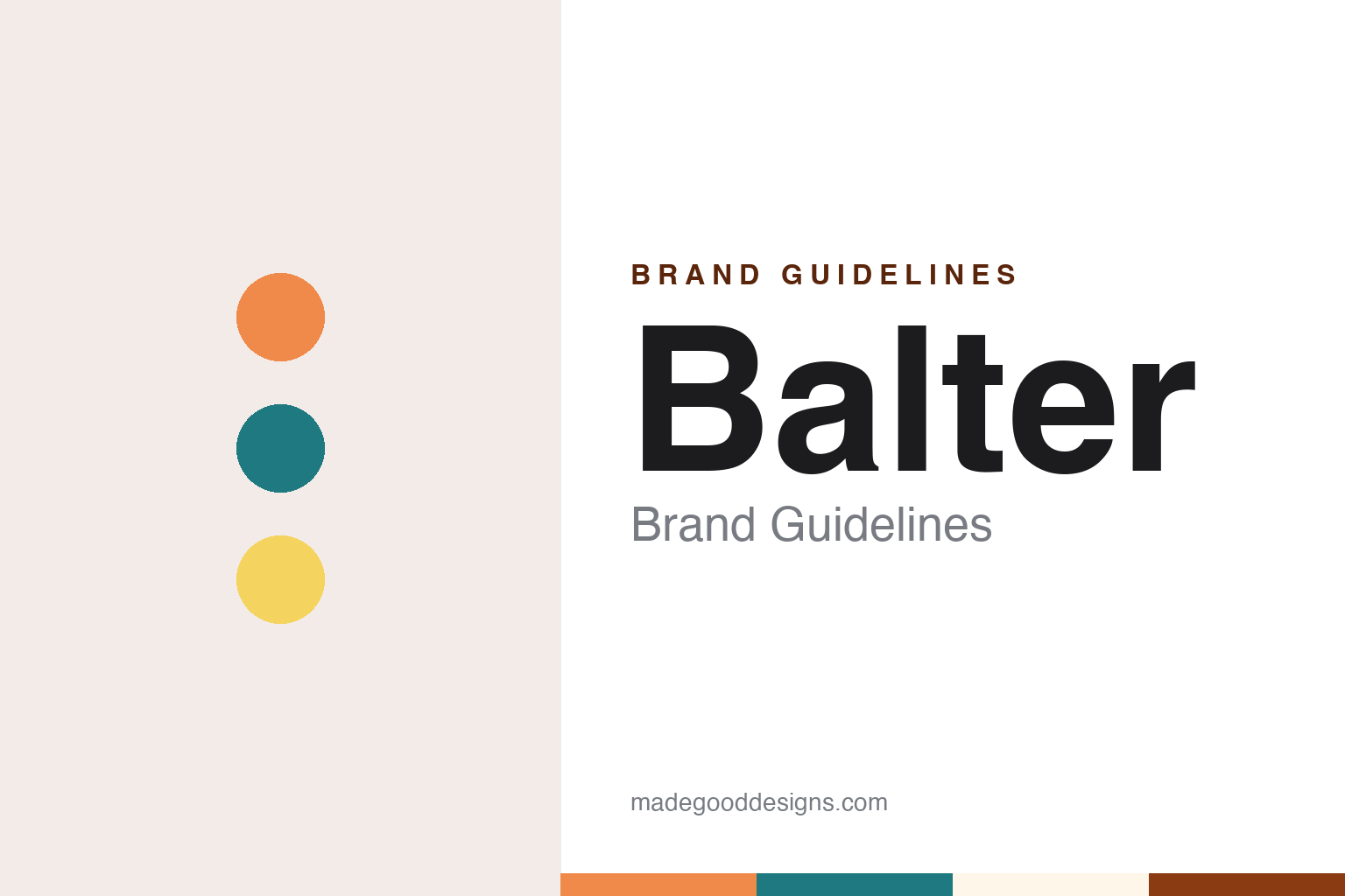 Balter brand guidelines — abstract colour discs and material texture (original homage; not a Balter product or logo)