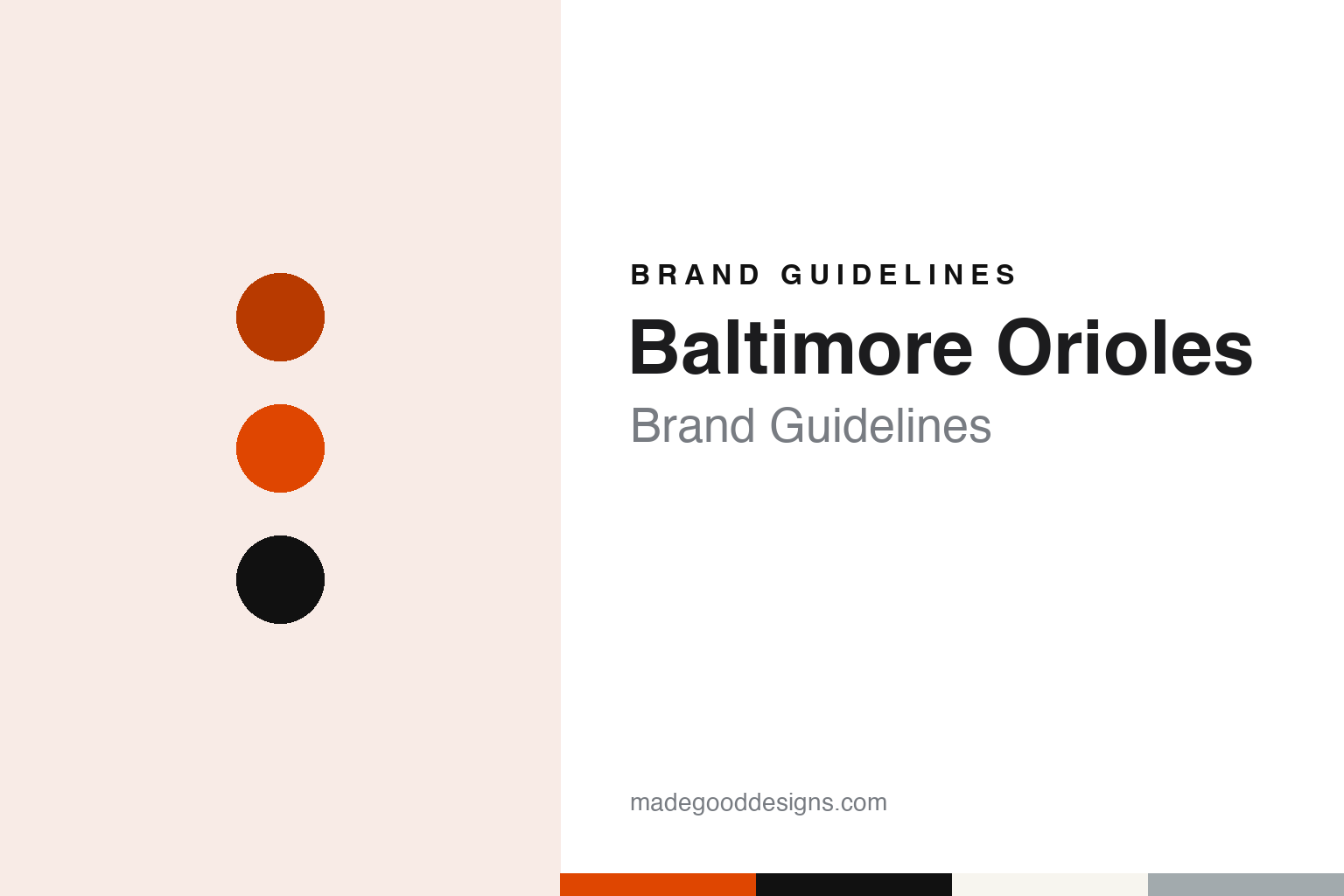 Baltimore Orioles Brand Guidelines: Brewers, Browns and a Cartoon Bird in Orange & Black