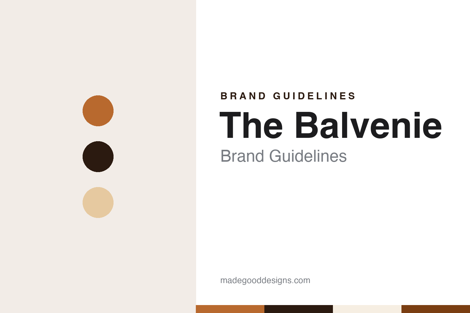 The Balvenie Brand Guidelines: William Grant’s Dufftown Malt, First Distilled 1893