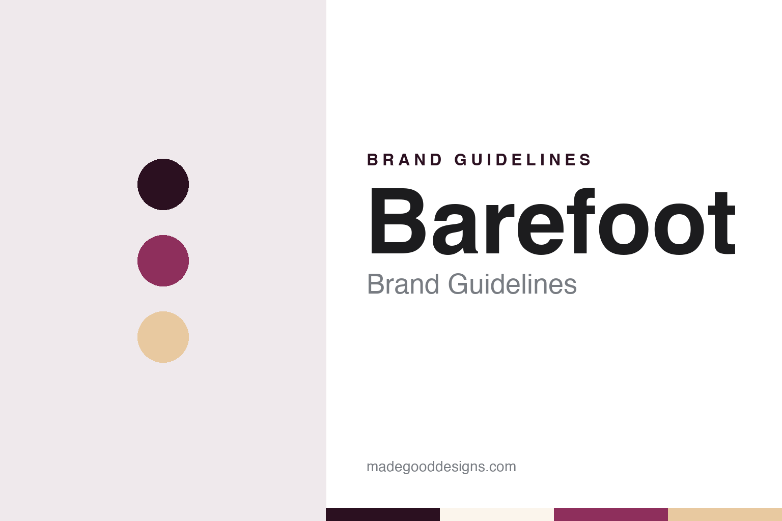Barefoot Brand Guidelines: The Footprint Wine Revived in a Sonoma Laundry Room
