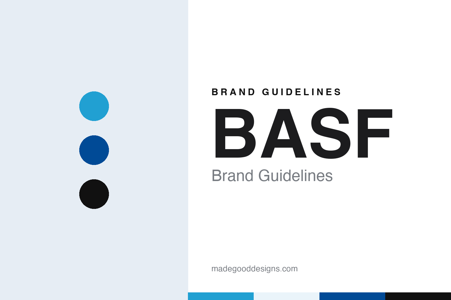 BASF brand guidelines — abstract colour discs and material texture (original homage; not a BASF product or logo)