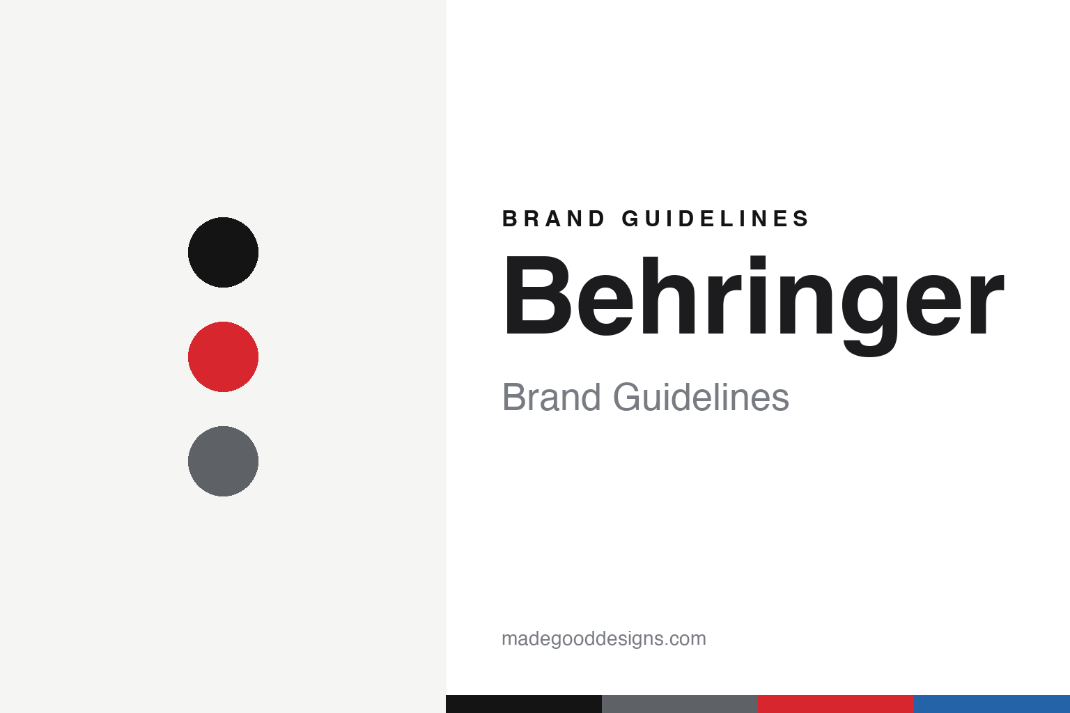Behringer brand guidelines — abstract colour discs and material texture (original homage; not a Behringer product or logo)