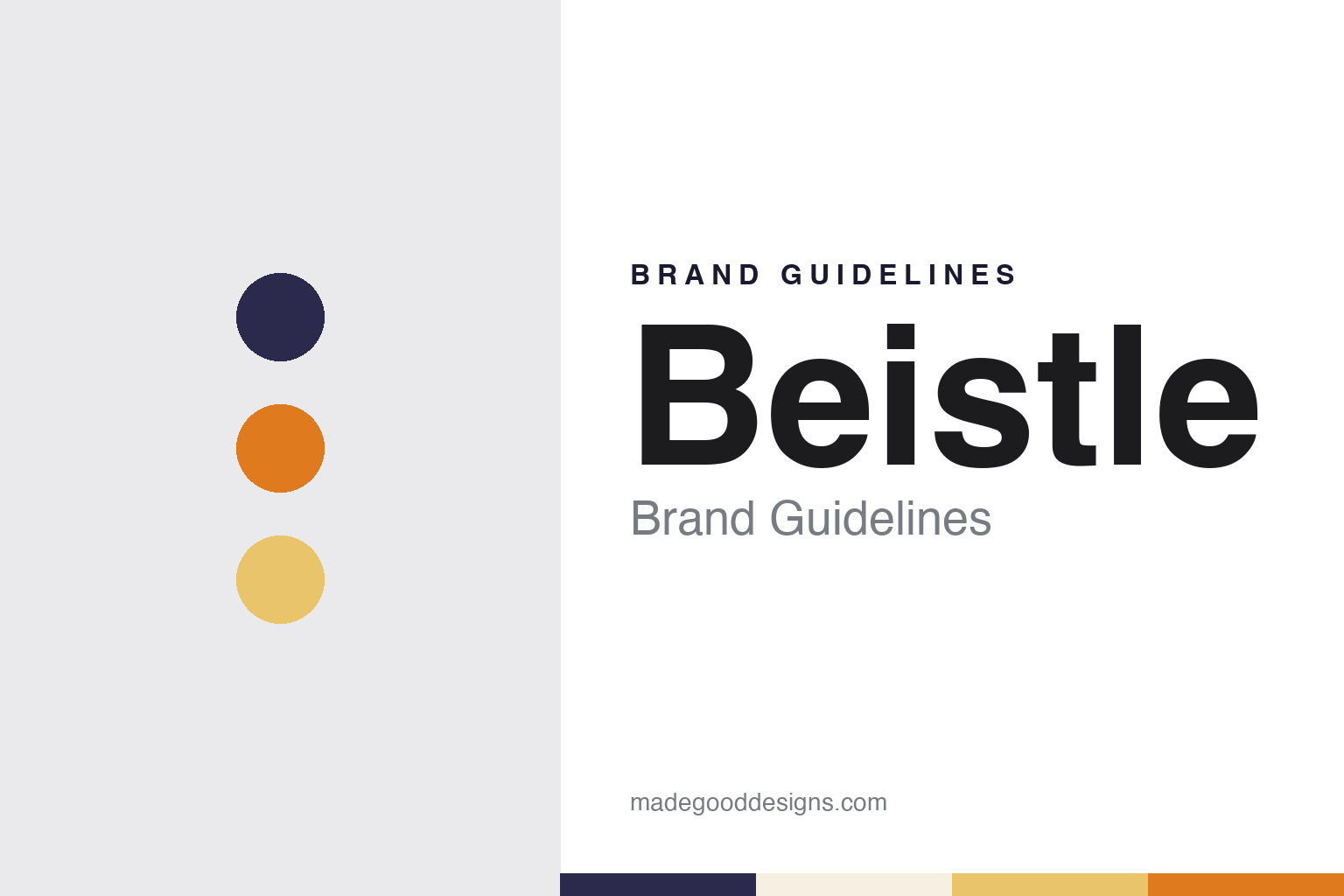 Beistle brand guidelines — abstract colour discs and material texture (original homage; not a Beistle product or logo)