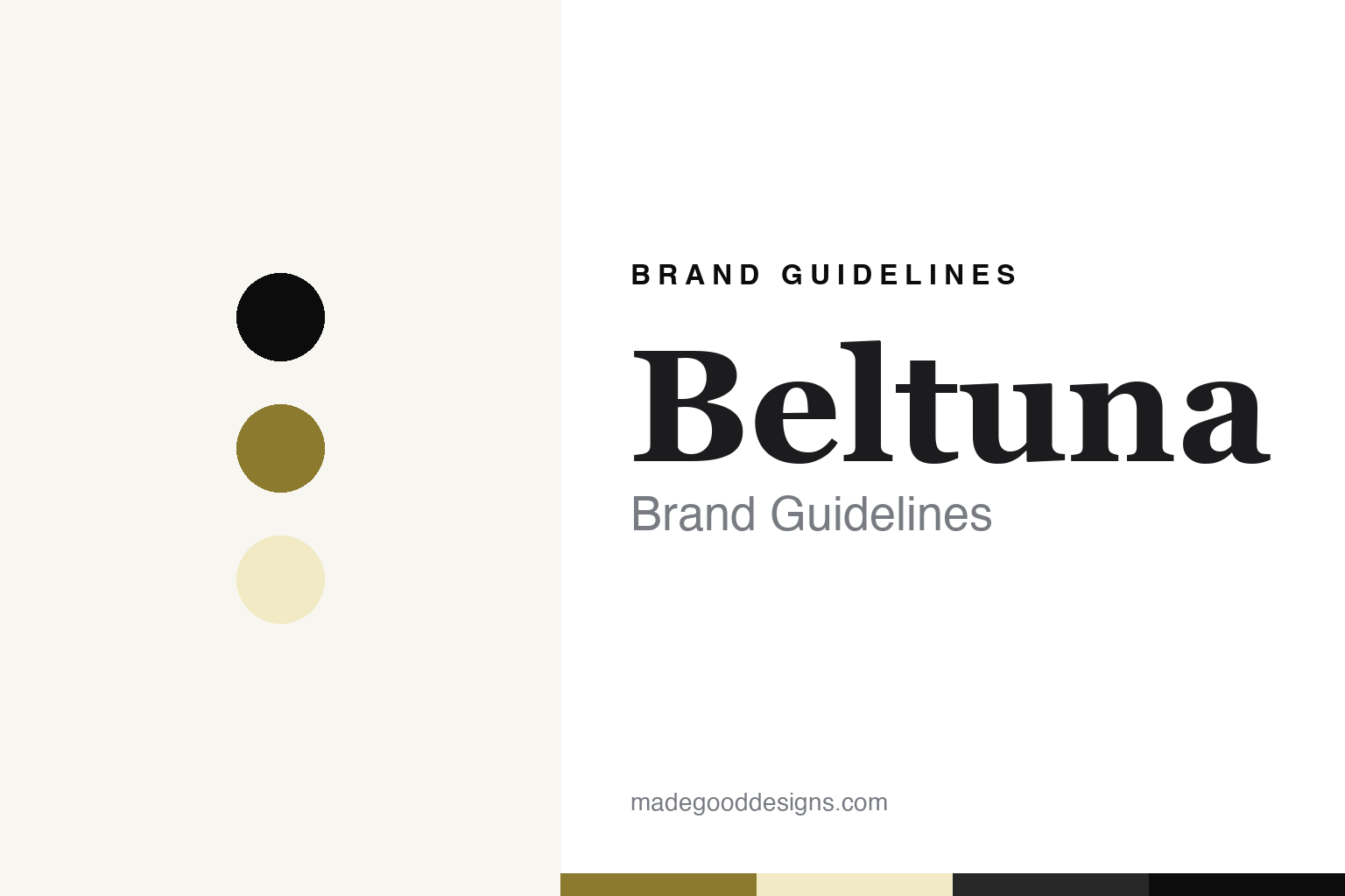 Beltuna Brand Guidelines: Bel Plus Tune, Since 1982