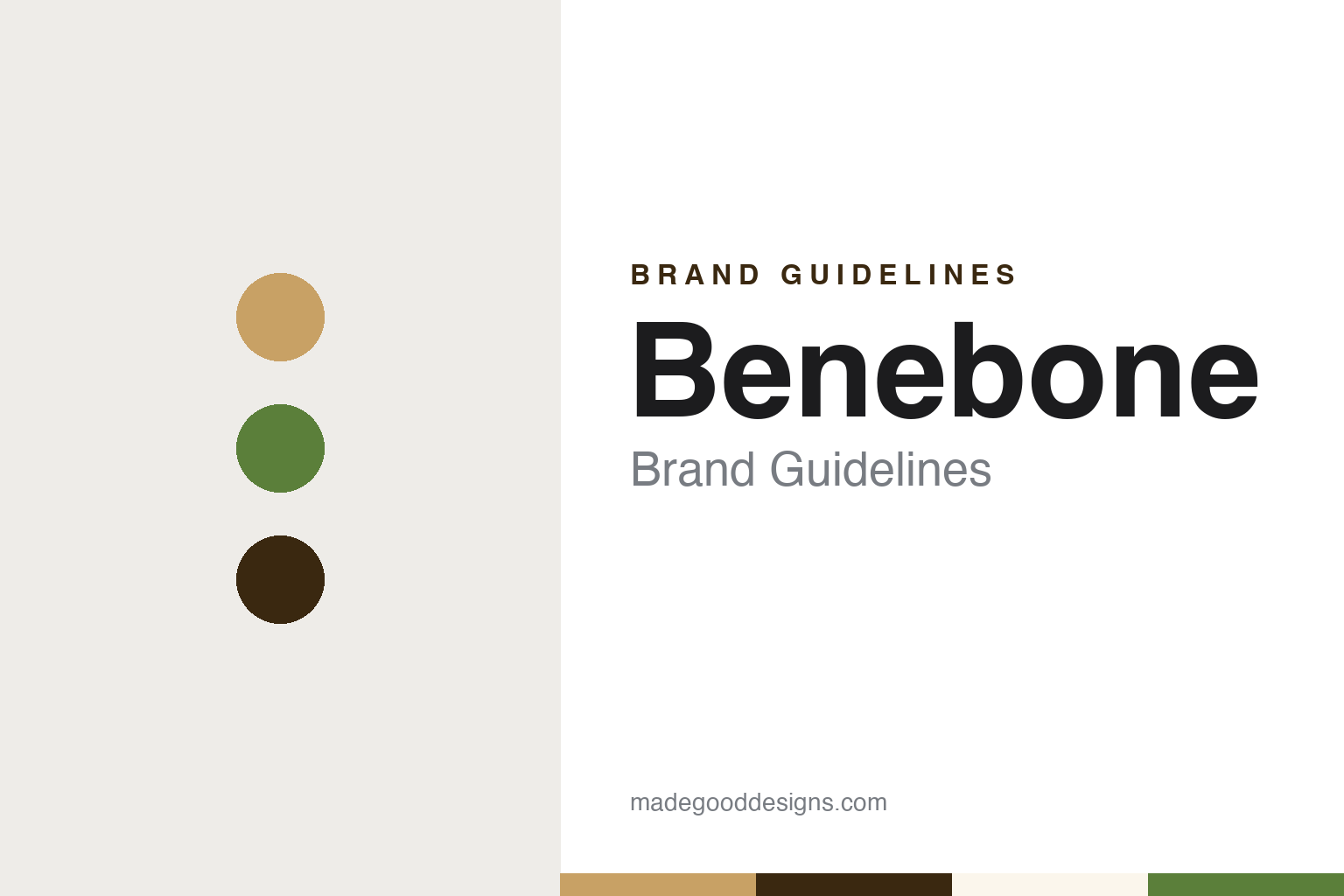 Benebone brand guidelines — abstract colour discs and material texture (original homage; not a Benebone product or logo)