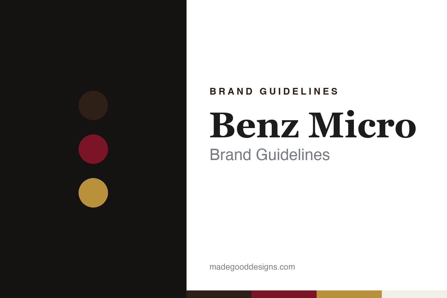 Benz Micro brand guidelines — abstract colour discs and material texture (original homage; not a Benz Micro product or logo)