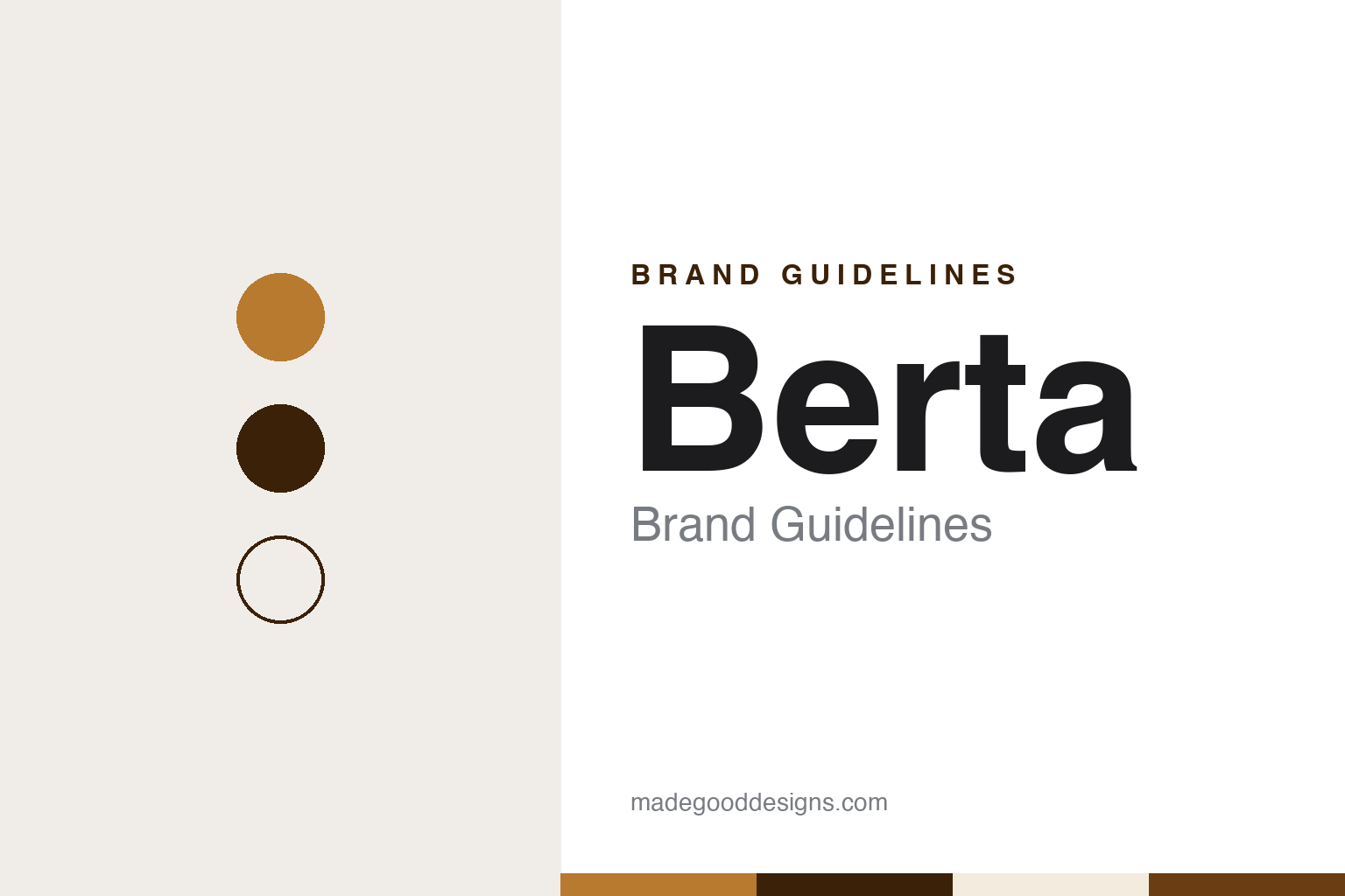 Berta brand guidelines — abstract colour discs and material texture (original homage; not a Berta product or logo)
