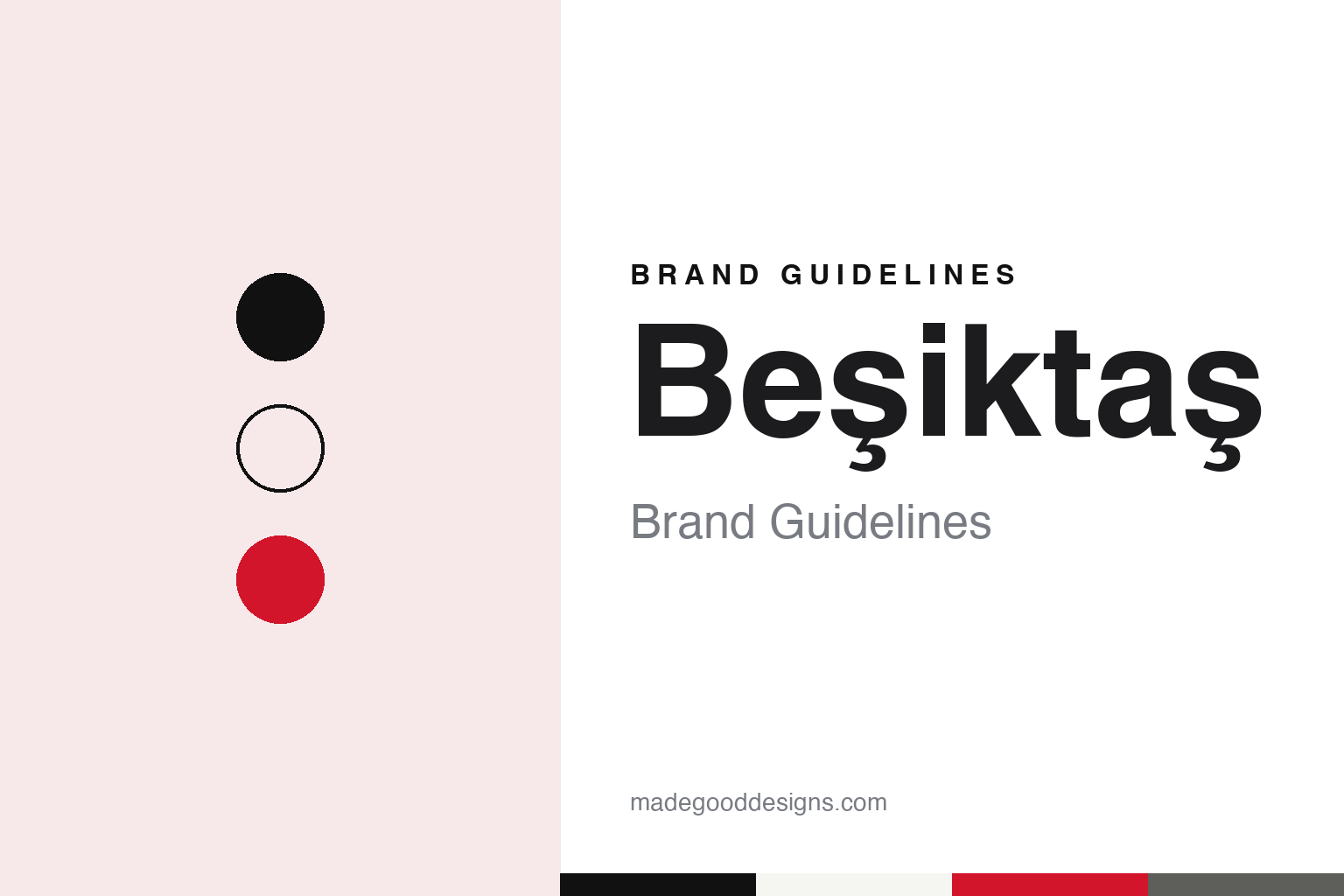 Beşiktaş Brand Guidelines: Black and White, a Red Crescent and the Black Eagles