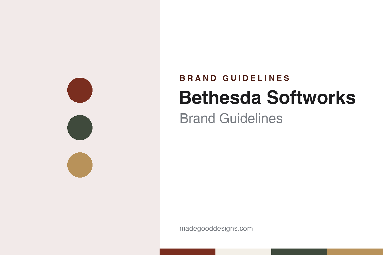 Bethesda Softworks Brand Guidelines: A Maryland Kitchen Table, ZeniMax and Microsoft