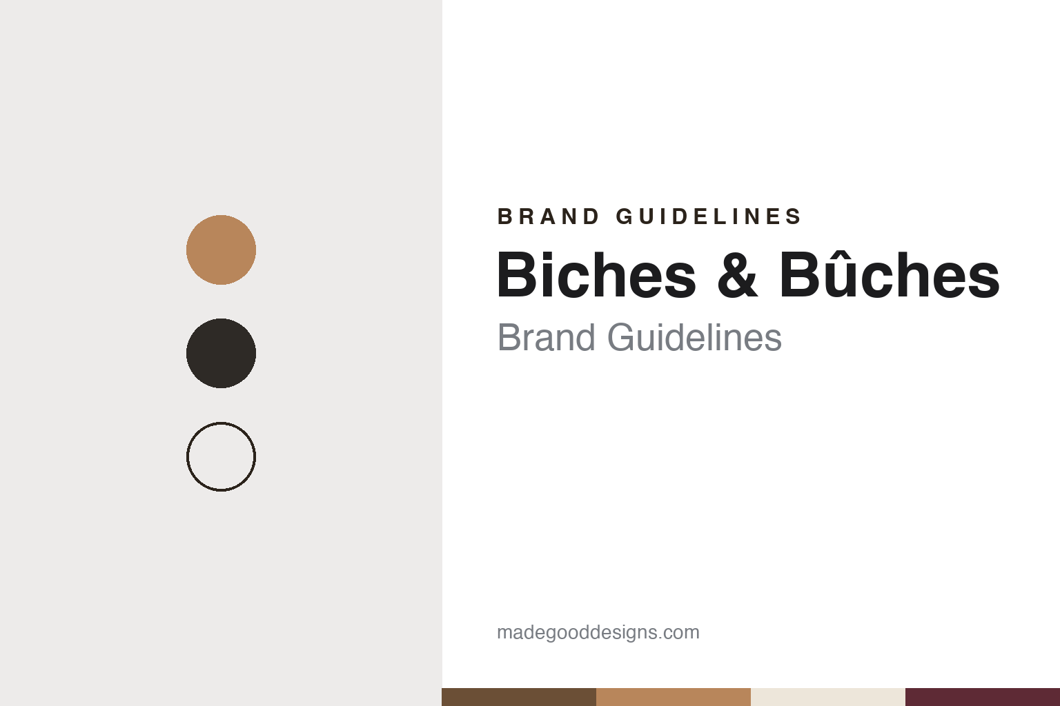 Biches & Bûches Brand Guidelines: The Scandinavian-Rooted Yarn House in Burgundy